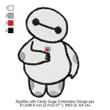 BayMax with Candy Sugar Embroidery Design